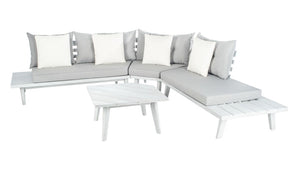 Safavieh Lansen 4 Pc Corner Living Set - Ash Grey/Grey