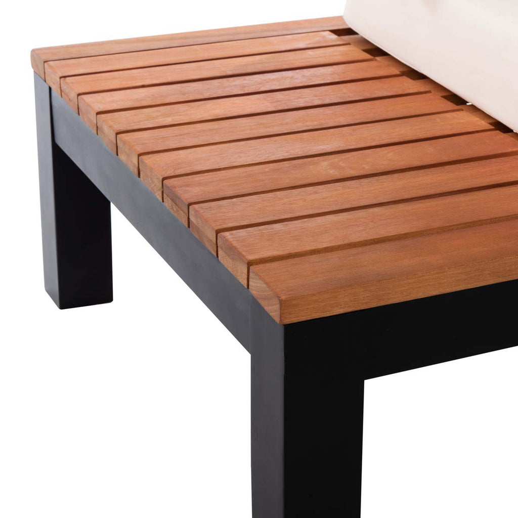 Safavieh Fristal 3 Pc Living Set - Natural/ Black Leg/ Beige