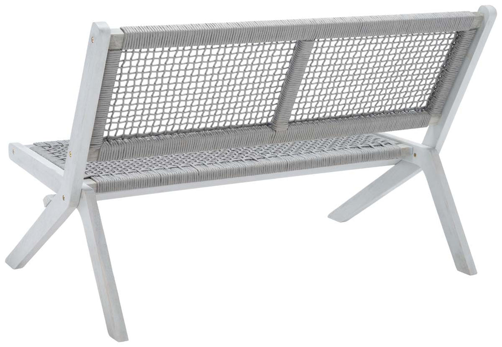 Safavieh Kobina Outdoor Bench - Grey/Grey Rope