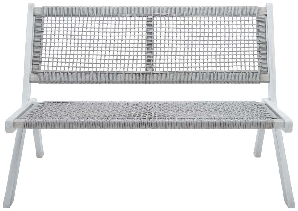 Safavieh Kobina Outdoor Bench - Grey/Grey Rope