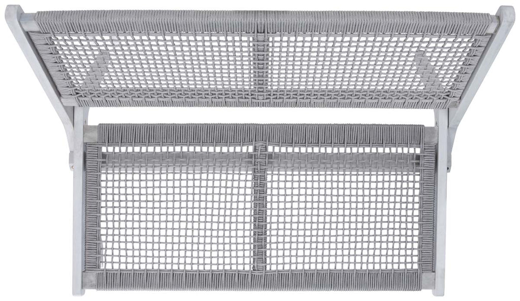 Safavieh Kobina Outdoor Bench - Grey/Grey Rope