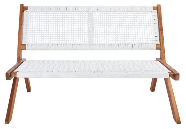 Safavieh Kobina Outdoor Bench - Natural / White
