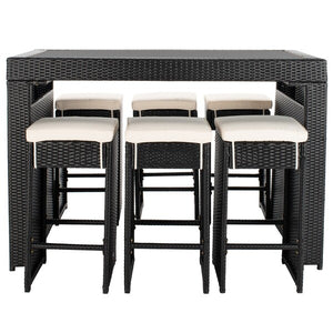 Safavieh Horus Dining Set - Black/Beige