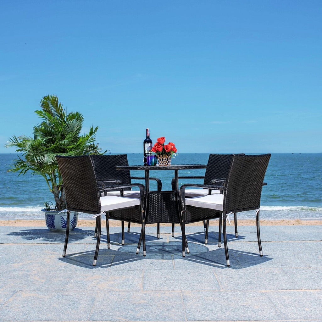Safavieh Laina Bistro Set - Black / White