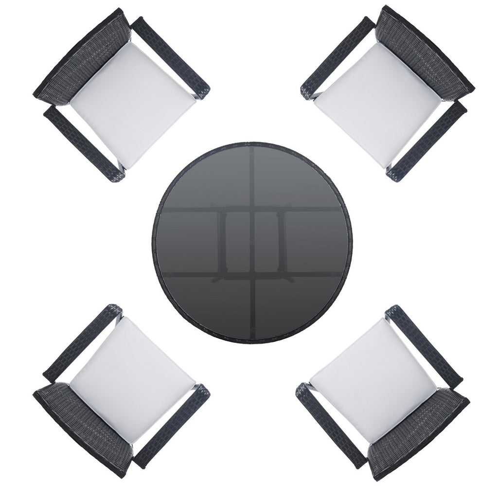 Safavieh Laina Bistro Set - Black / White