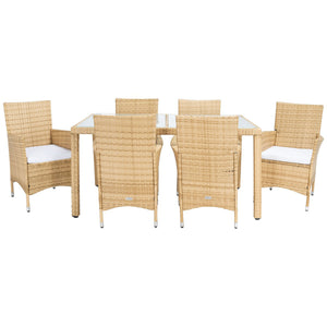 Safavieh Jolin 7 Pc Dining Set - 	Natural