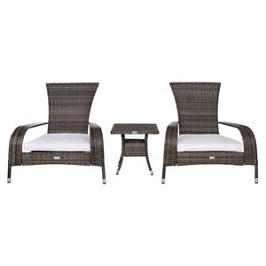 Edna 3 Piece Lounge Set  | Safavieh - PAT7719