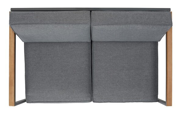 Safavieh Chicopee 4 Pc Living Set - Grey / Grey Cushion