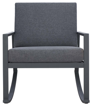 Safavieh Cantor Rocking Chair - Grey/Grey Cushion