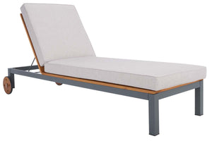 Safavieh Jackman Lounge Chair - Grey/Light Grey Cushion