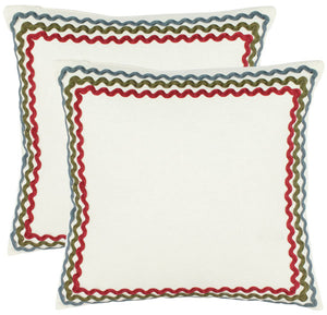 Safavieh Annie Pillow-White (Set of 2)