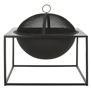 Safavieh Leros Square Fire Pit - Black