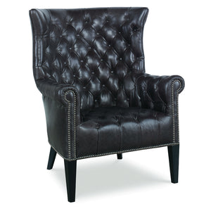 Empress Tufted Wing Chair | Century Furniture - PLR-15106-BRUNETTE