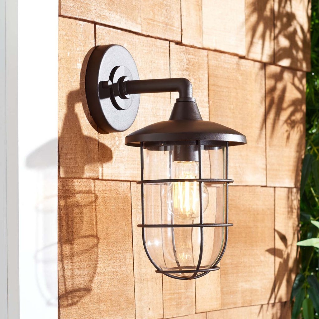 Safavieh Liese Outdoor Wall Sconce - Oil Rubbed Bronze (Set of 2)