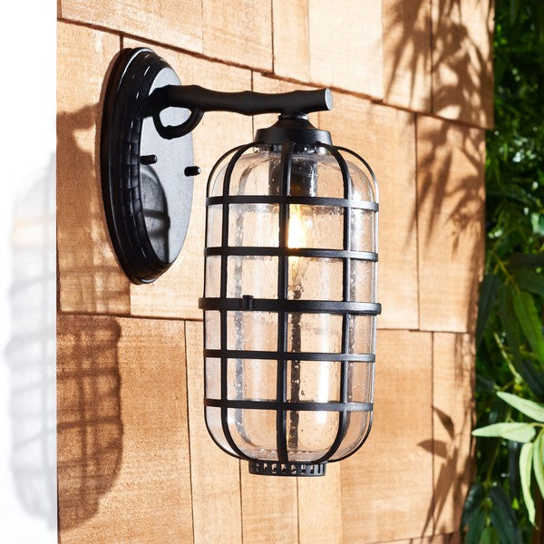 Safavieh Rigel Outdoor Wall Sconce - Black (Set of 2)
