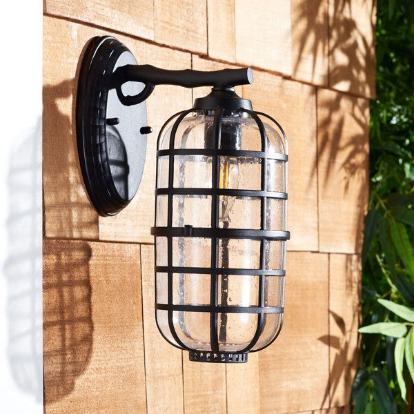 Safavieh Rigel Outdoor Wall Sconce - Black (Set of 2)