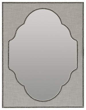 Boheme Nourmand Linen Wrapped Mirror | Hooker Furniture - 5750-90008-GRY