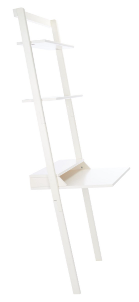 Safavieh Pamella 2 Shelf Leaning Desk-White