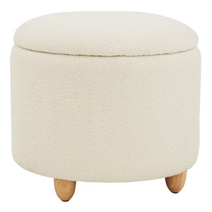 Safavieh Couture Mariabella Boucle Storage Ottoman - Ivory