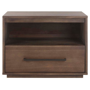 Safavieh Couture Mallory 1 Drawer Nightstand - Dark Chocolate
