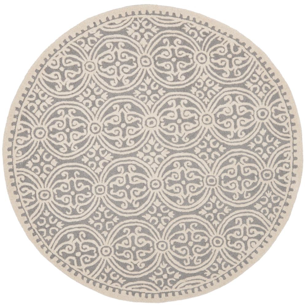Safavieh Cambridge Rug Collection CAM123D - Silver / Ivory