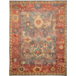 Sultanabad 1072 Grey / Red | Safavieh - SUL1072A
