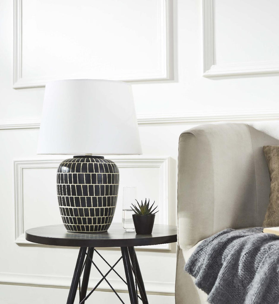 Aela Table Lamp  | Safavieh - TBL2000 - Black