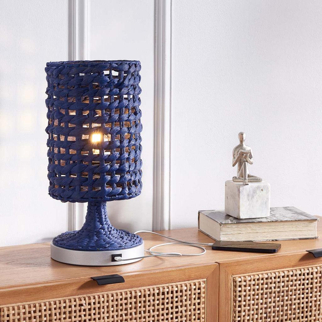 Safavieh Knowles Table Lamp - Blue