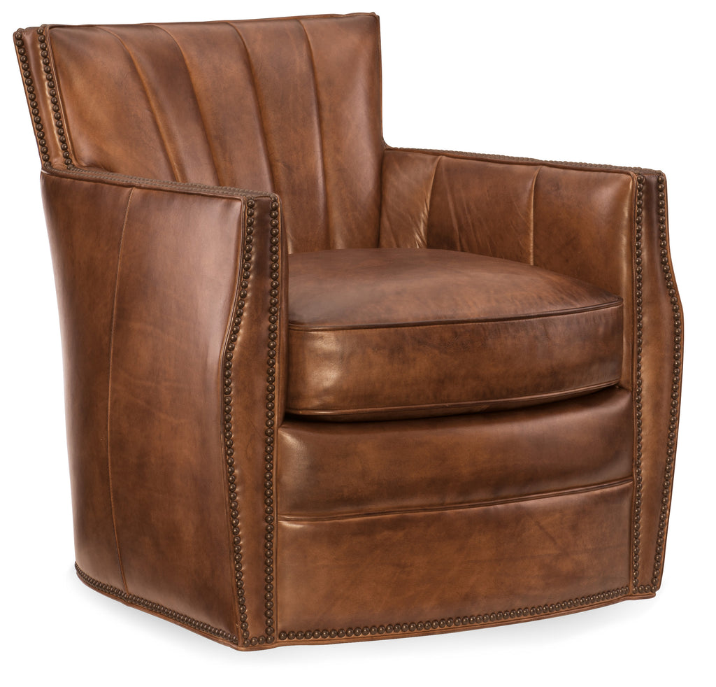 Carson Swivel Club Chair | Hooker Furniture - CC492-SW-086