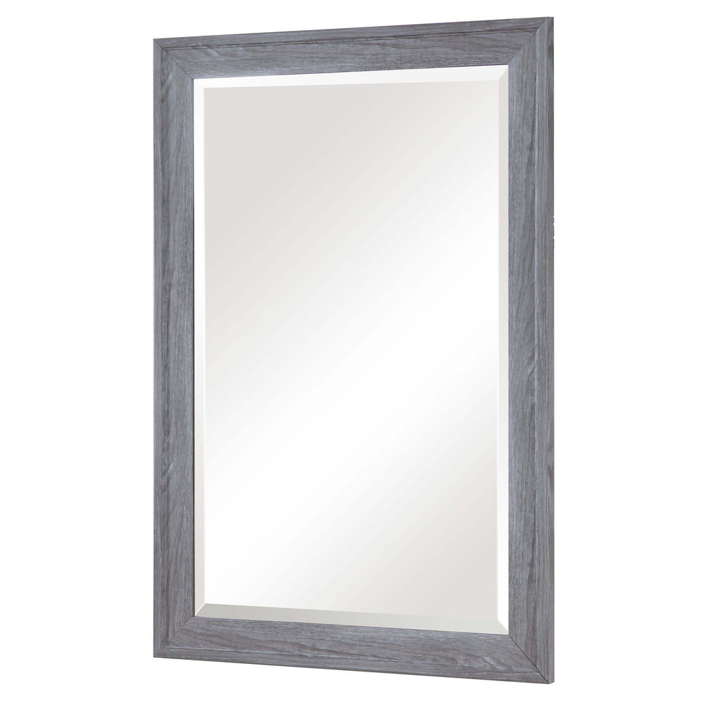Home Decor Mirror Distressed Gray