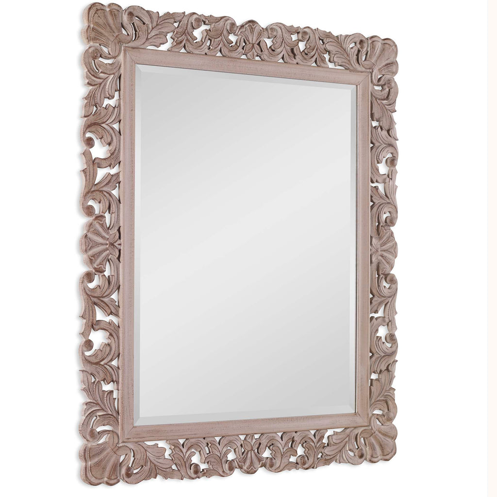 Home Decor Ornate Frame Mirror - Natural
