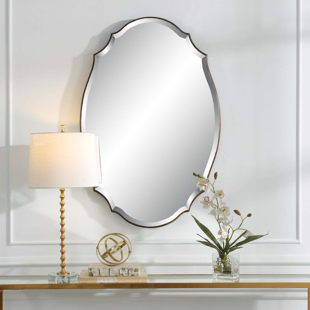 Home Decor Round Bevel Mirror