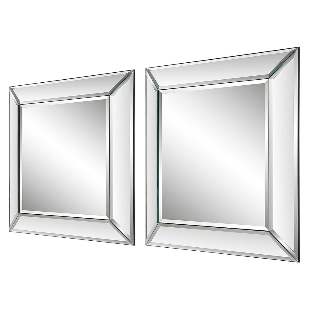 Home Decor Beveled Mirror - Set Of 2