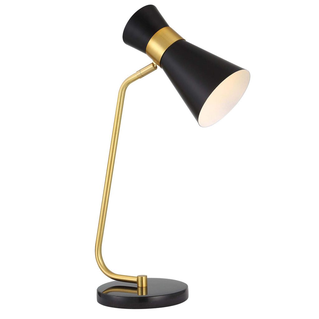 Gold Home Decor Desk Lamp Black Marble