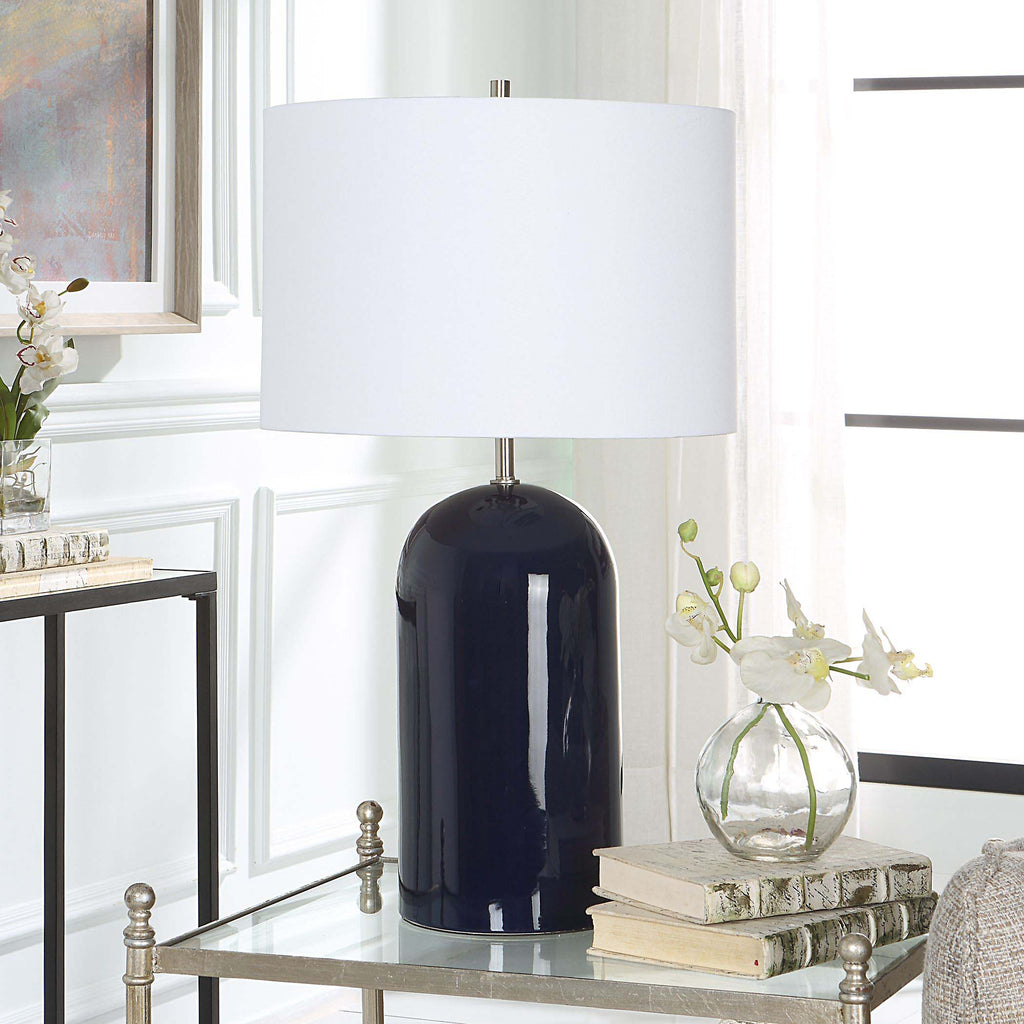 Navy Blue Home Decor Table Lamp