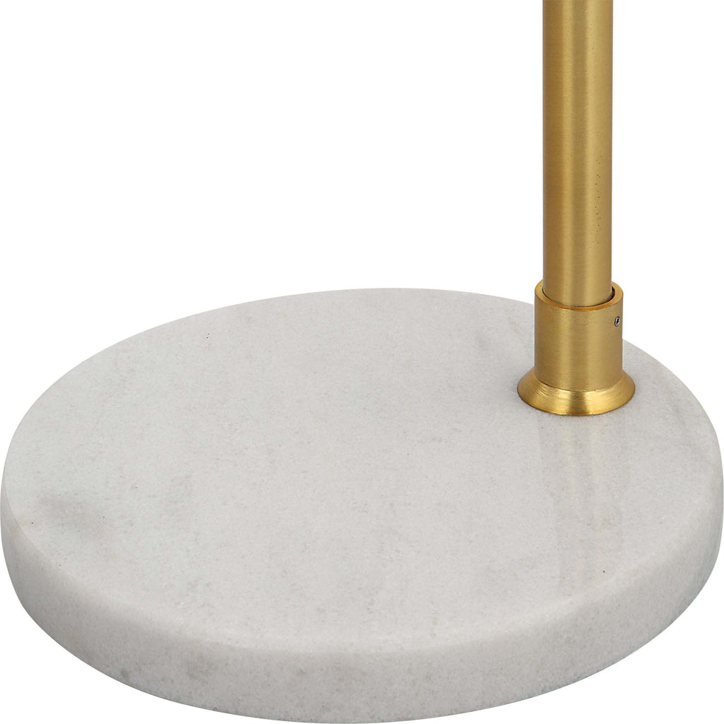 Gold Home Decor Floor Lamp White Marble