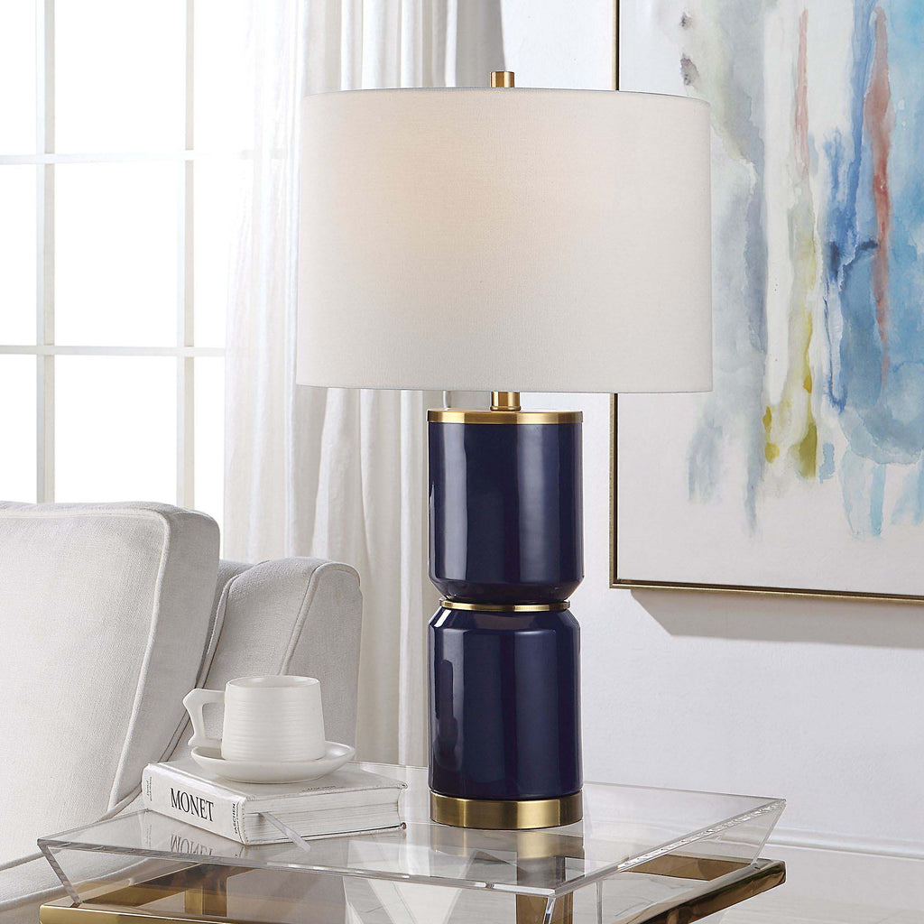 Royal Blue Home Decor Table Lamp