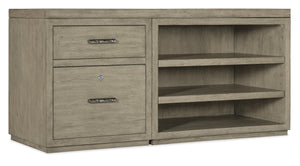 Linville Falls 60" Credenza with File and Open Desk Cabinet | Hooker Furniture - 6150-10951-85
