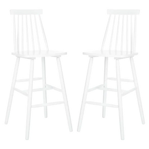 Safavieh Beaufort Bar Stool-White (Set of 2)